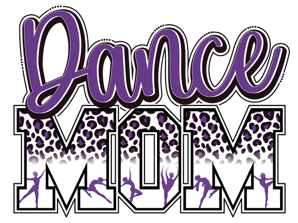 Dance Mom Leopard DTF Prints