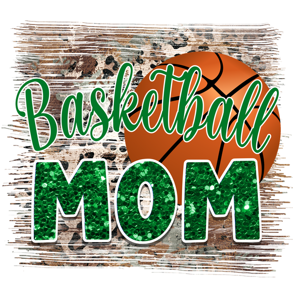 Basketball Mom Green DTF Prints